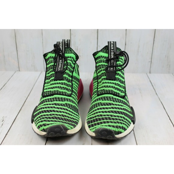 Adidas Originals NMD TS1 Primeknit Men\'s 9 Watermelon Green Knit Sneakers main image 7
